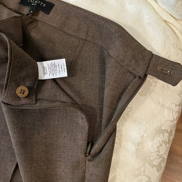 Talbots Classic Front Line Trouser Pants, Size 8 Petite - Picture 5 of 11